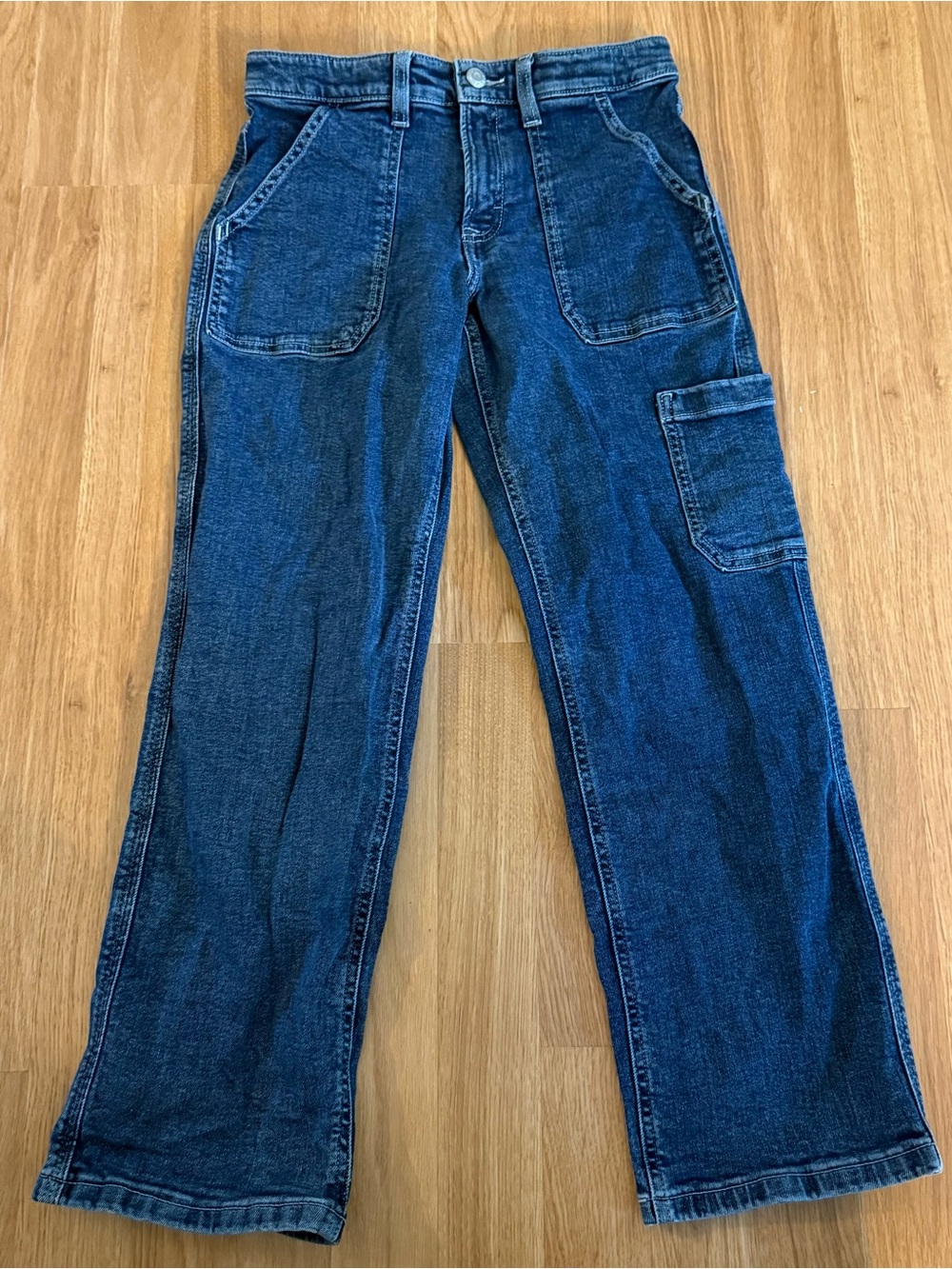 EUC Boy’s Tommy Hilfiger Utility Carpenter Jeans - Wide Leg - Streetwear - 12